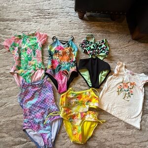 Kids Bathing Suit and tee shirt